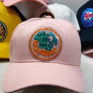 SCORPIO Graffiti style Streetwear Hip Hop Sun Sign Zodiac Bling Baseball Cap Hat